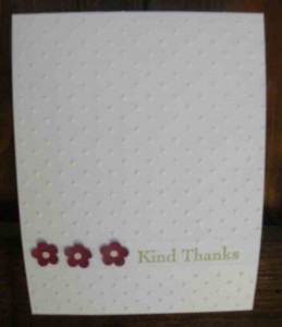 simple thank you card