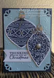 blue embellished ornaments