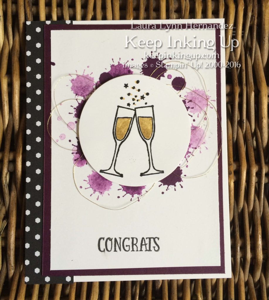 champagne glasses card