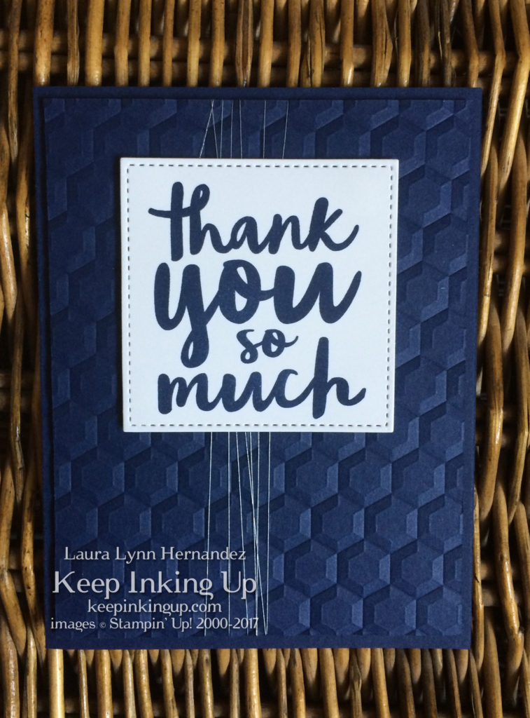 Thoughtful Thanks thank you card by Keep Inking Up