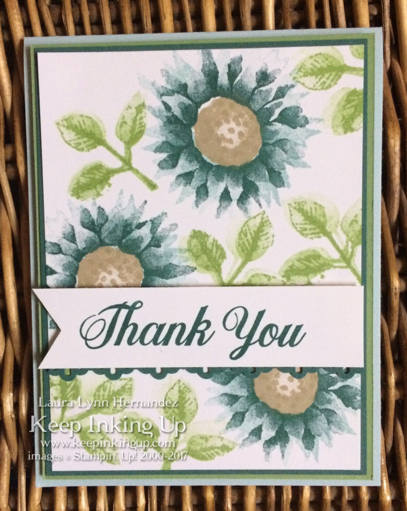 Blue Painted Harvest thank you card by Keep Inking Up