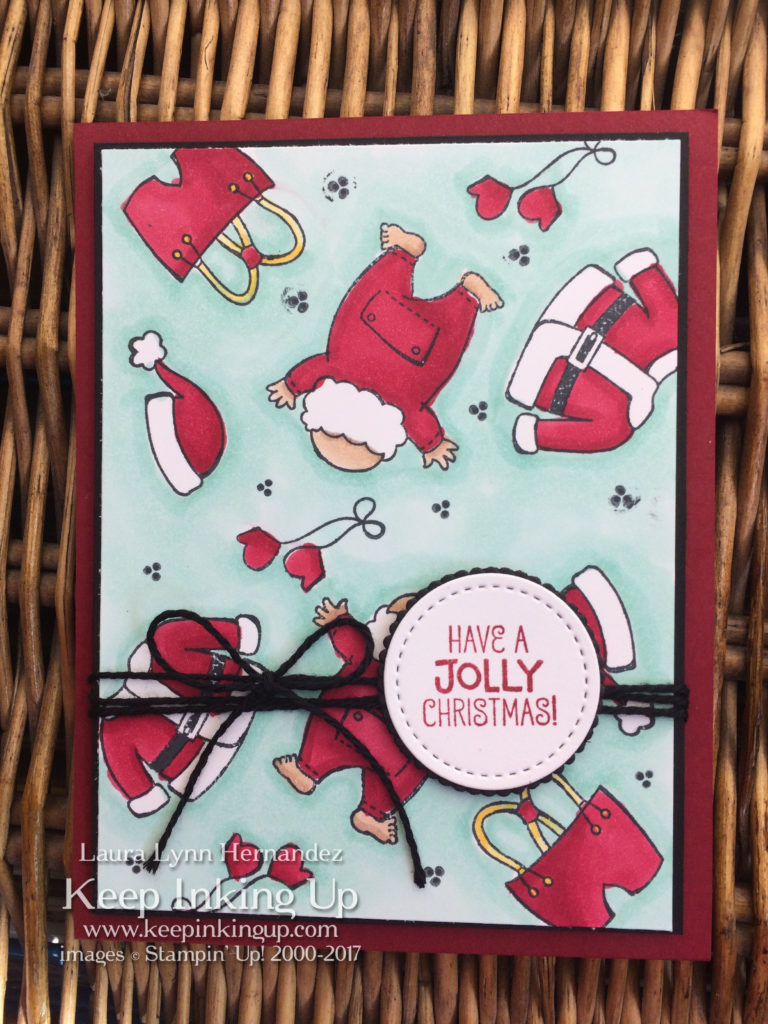 Santa Suit with Stampin' Blends by Keep Inking Up