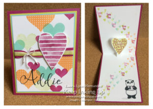 Heart Happiness pop up card by Keep Inking Up
