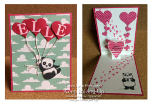 Party Pandas pop up card by Keep Inking Up