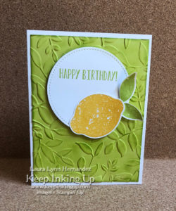 Lemon Zest birthday card by Keep Inking Up