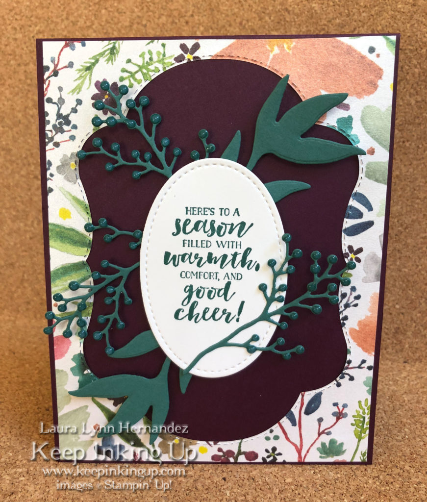 Frosted Floral card by Keep Inking Up