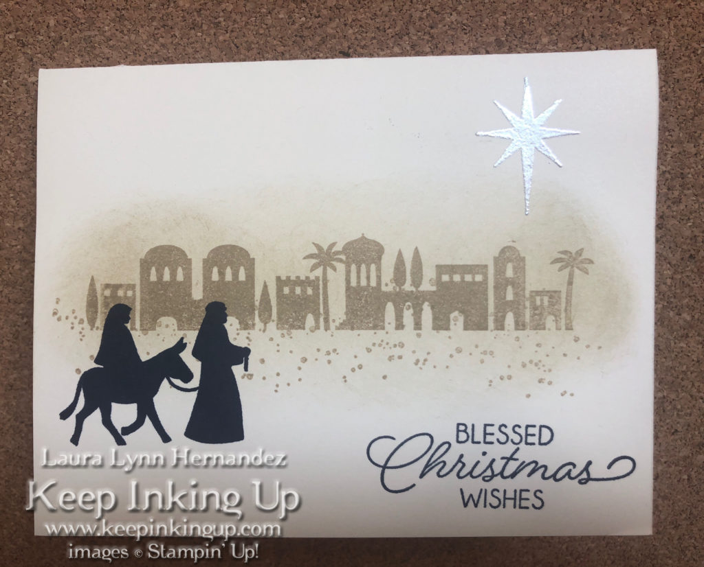 Night in Bethlehem Christmas card by Keep Inking Up