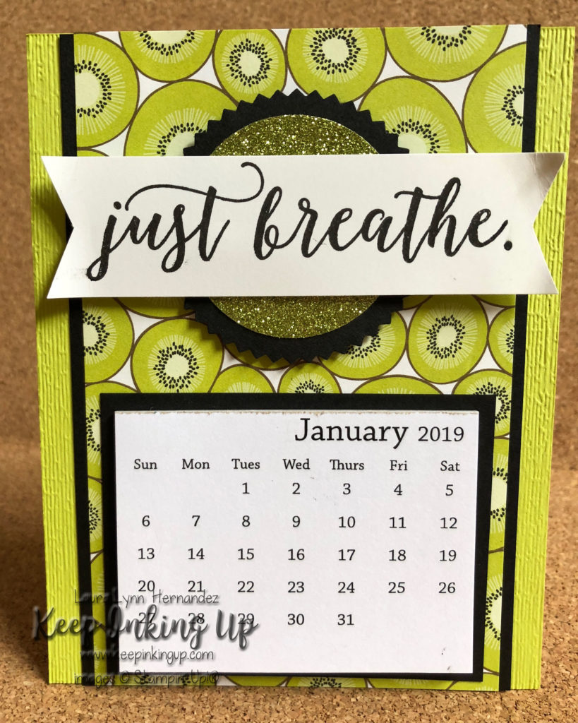 Just Breathe Kiwi 2019 Calendar by Keep Inking Up