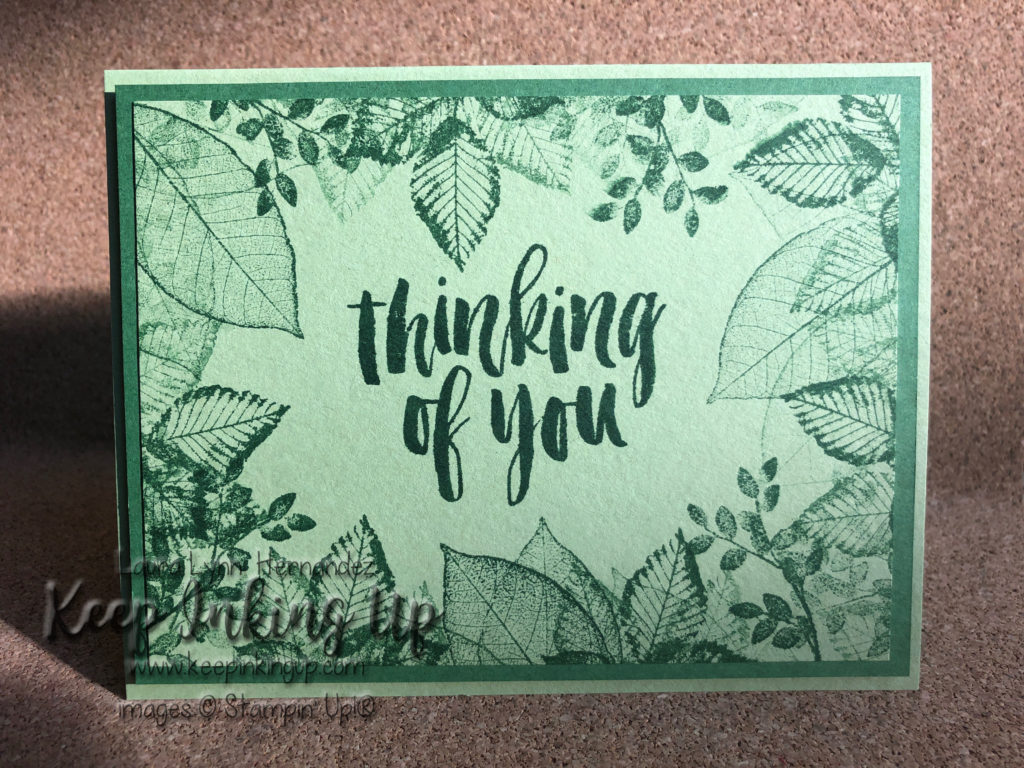 Simple one color ink and one stamp set card by Keep Inking Up