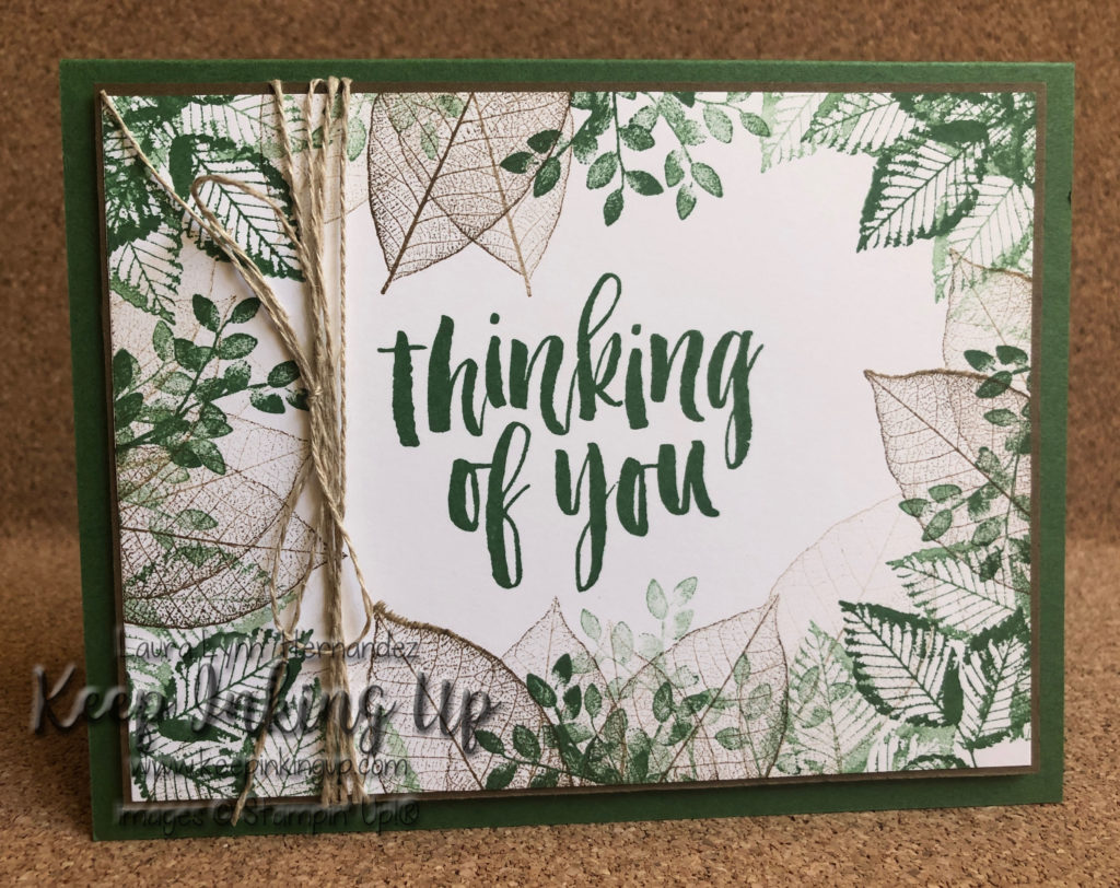 Simple card by Keep Inking Up using one stamp set and two ink colors