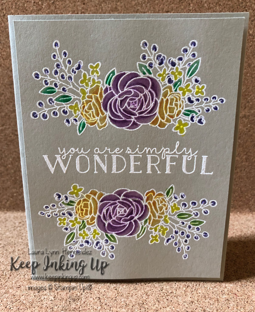 Bloom & Grow watercolor card by Keep Inking Up
